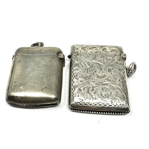 14 - 2 x .925 sterling vesta cases