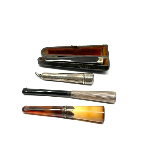 34 - 4 x .925 sterling tobacciana