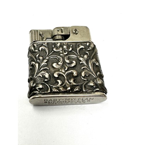 48 - .850 silver cased myflam - lighter