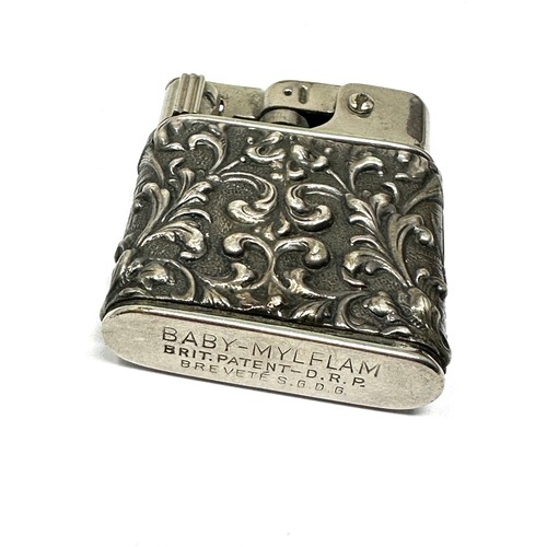 48 - .850 silver cased myflam - lighter