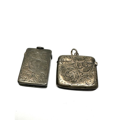 10 - 2 x .925 sterling silver vesta cases