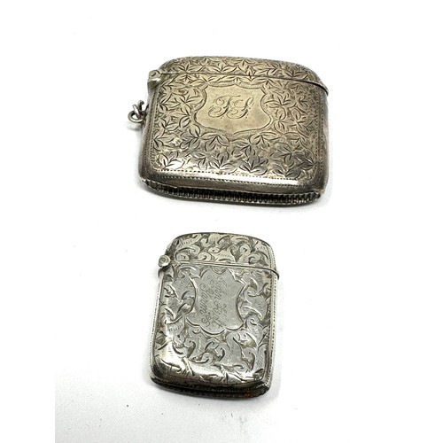 23 - 2 x .925 sterling vesta cases