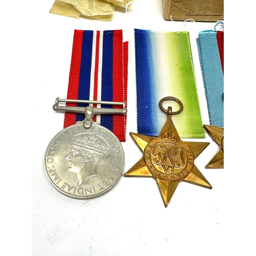 419 - Boxed ww2 medal group  inc atlantic star etc