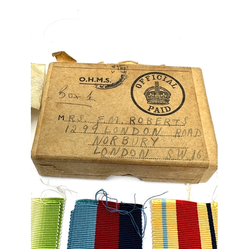 419 - Boxed ww2 medal group  inc atlantic star etc