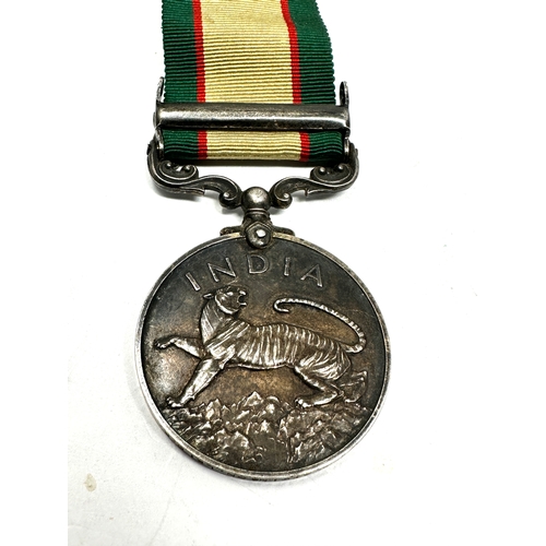 425 - G.V1 India General service medal North west Frontier 1937-39 to 4857919.pte.l.atkinson .Leicester re... 