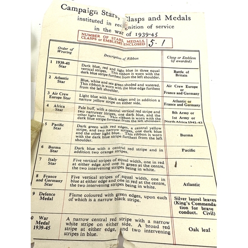 426 - ww1 & ww2 boxed medal groups father & son with dog tags ww1 trio to 1100 pte.r.w.crick e.kent .r box... 