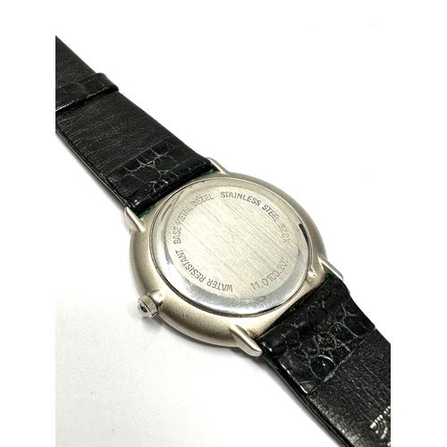 369 - Boxed Vintage Gents Zenith quartz wristwatch the watch is ticking original box & leather zenith stra... 