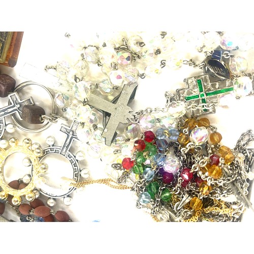 378 - Selection of assorted religious costume jewellery