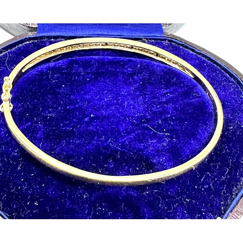 146 - 18ct gold diamond bangle set with 1ct diamonds weight approx 12g