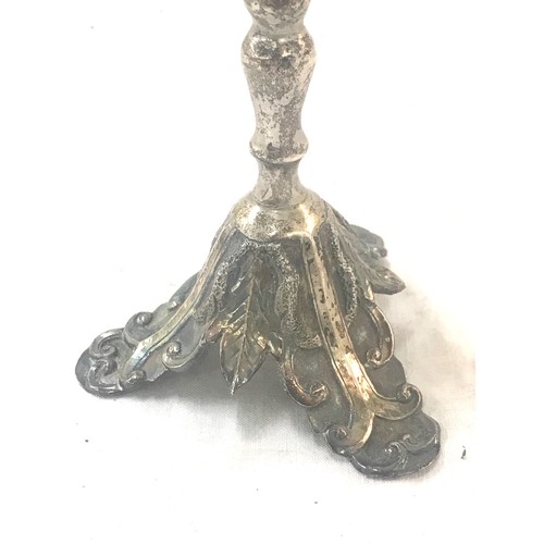 400 - Unmarked silver candle stick total weight 115grams