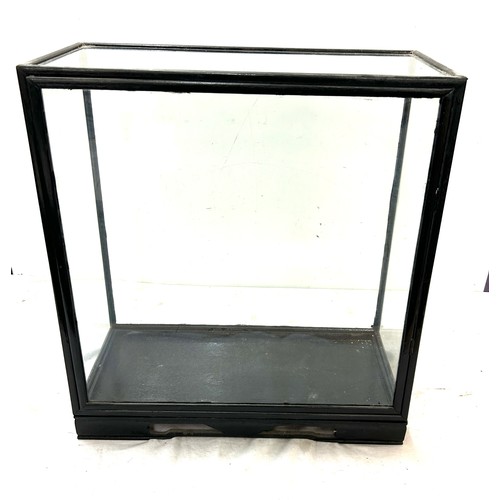 77 - Vintage wooden and perspex show case measures approximately 20 inches tall 18.5 inches wide