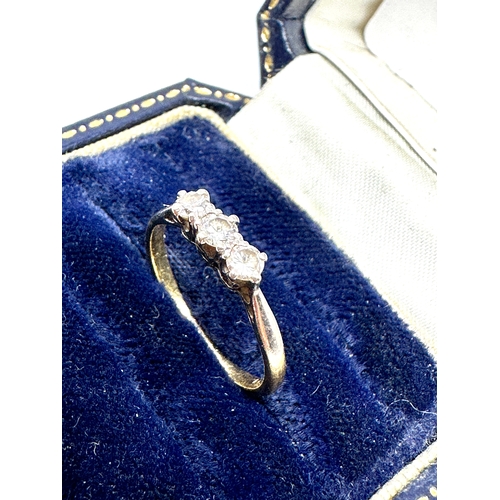 151 - 18ct gold diamond ring weight 2g