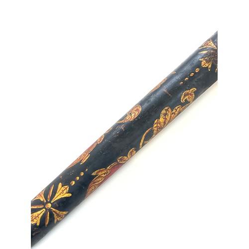 437 - Victorian hand painted police wooden truncheon marked LCP No 230, length 14 inches