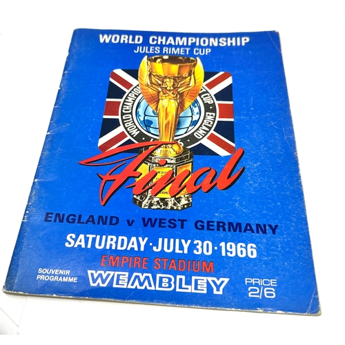 478 - WORLD CUP FINAL 1966 England v West Germany - ORIGINAL Programme + Match Ticket