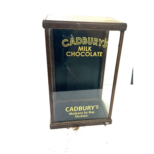 22 - Advertising Cadburys show case measures approximately 21 inches tall by 13 inches wide