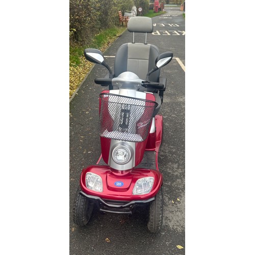 381 - Kymco KfourU mobility scooter 4-8mph working order, KMA with charger, key