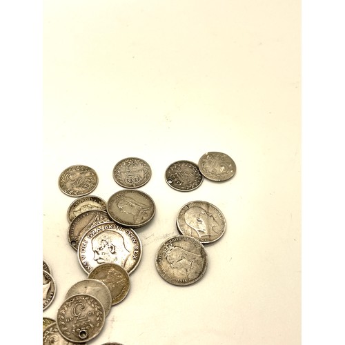 464 - Large selection of pre 1947 and pre 1921 coins, total weight 50 grams