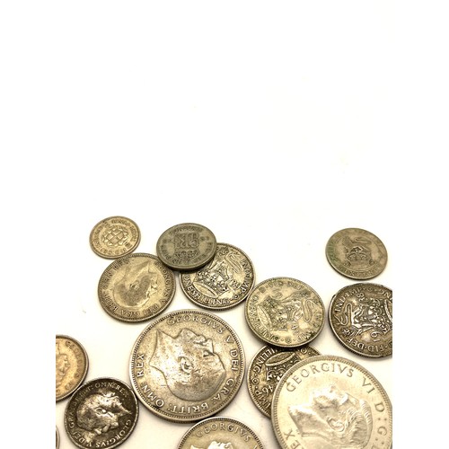 459 - Large selection of antique coins includes crowns, sixpences etc