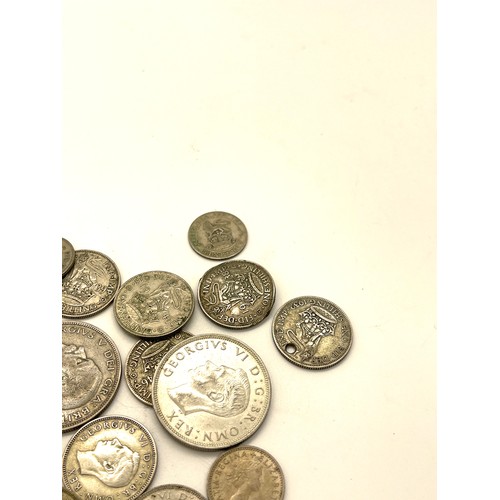 459 - Large selection of antique coins includes crowns, sixpences etc