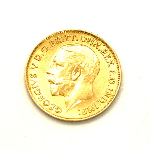 456 - 1912 Half sovereign king george V