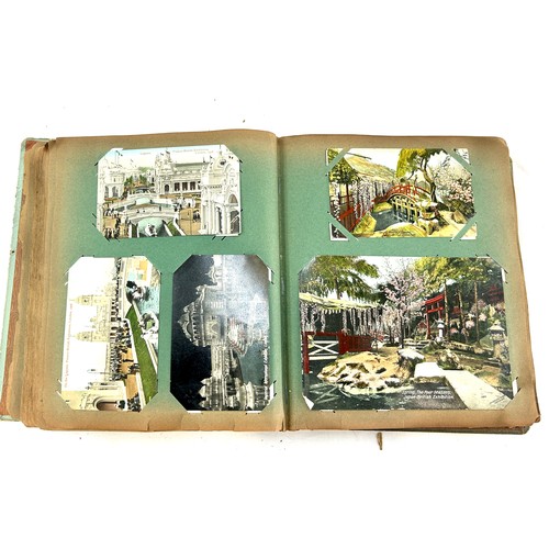 36 - Vintage Postcard album containing  a large selection of vintage postcards