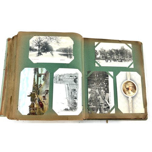 36 - Vintage Postcard album containing  a large selection of vintage postcards