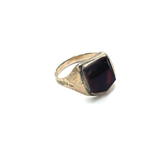 434 - Vintage 10ct gold stone set ring, total weight 2.7grams