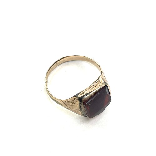 434 - Vintage 10ct gold stone set ring, total weight 2.7grams