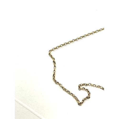 436 - 9ct gold oval locket on a 9ct gold chain total weight 6.7grams