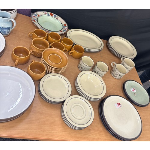 180 - Large selection of miscellaneous pottery includes denby, stone ware etc