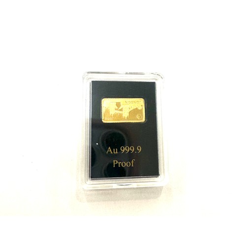 455 - Small gold au 999.9 proof $10