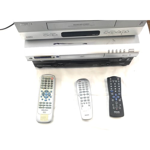 251 - Selection of electrical items to include a Bush DVD 2023/D, Philips VR550 video recorder and a Phili... 