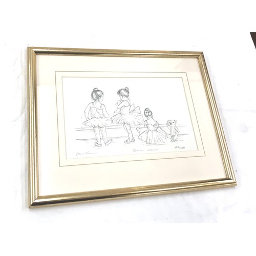 23 - Pair of Steve O'Connell limited edition pencil sketch prints 4846 out of 5000 measures approx 11 inc... 