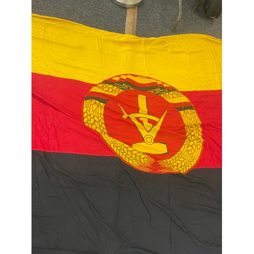 East German flag measures approximately 110inches by 62 inches