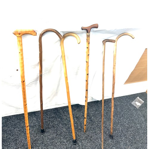 125 - Selection of vintage cane, walking sticks  (8 sticks in total)