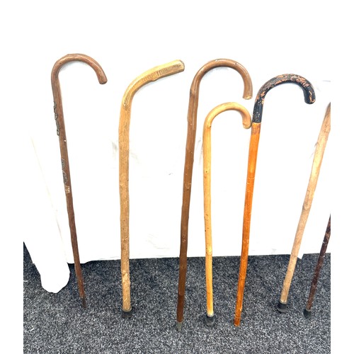 119 - Selection of vintage cane, walking sticks  (9 sticks in total)