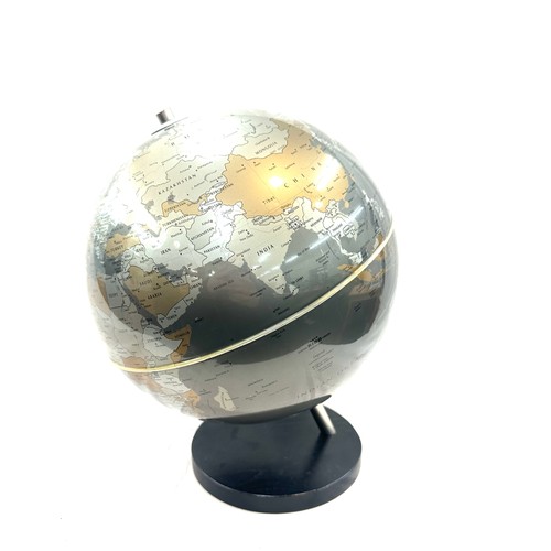 256 - Plastic globe, approximate overall height 17 inches