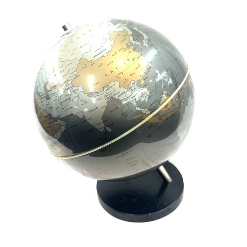 256 - Plastic globe, approximate overall height 17 inches