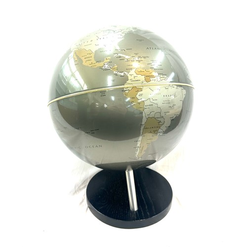 256 - Plastic globe, approximate overall height 17 inches