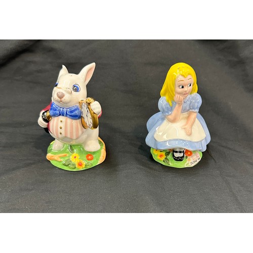 478 - Paul Cardew Salt and Pepper Shaker, Alice in Wonderland