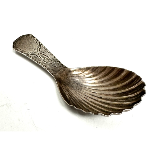19 - Georgian silver tea caddy spoon