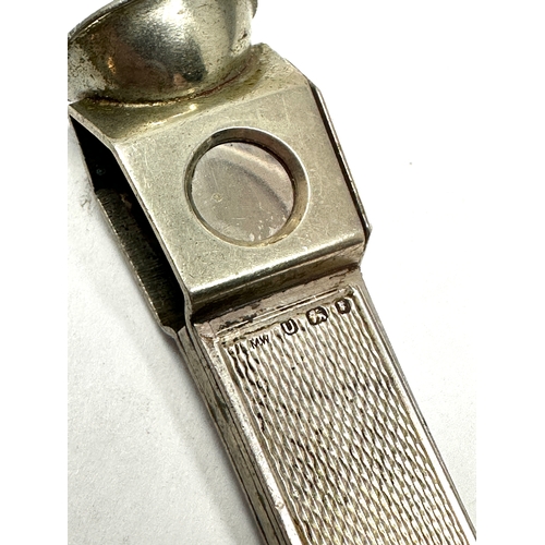 21 - Vintage silver cigar cutter london silver hallmarks