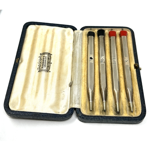 23 - Boxed Harrods london silver bridge pencils
