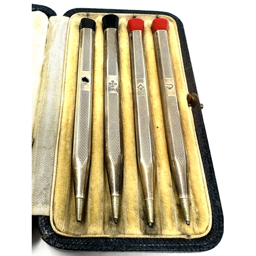 23 - Boxed Harrods london silver bridge pencils