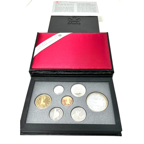 496 - 1993 Canada Royal Mint Proof 7 Coin Year Set Silver $1 BOX + COA