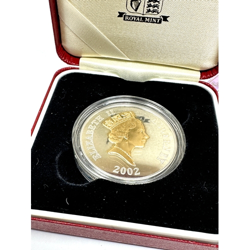 501 - Boxed Silver proof alderney five pounds boxed & c.o.a