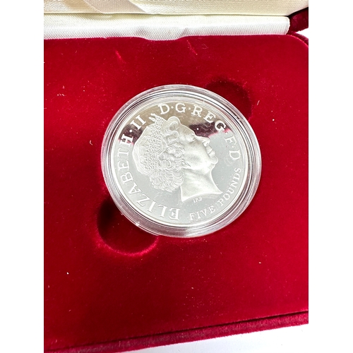 502 - Royal Mint 1900-2002 Queen Mother  Silver Proof memorial Crown £5 Coin