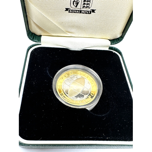 503 - 1999 Royal Mint Rugby World Cup Silver Proof Two Pounds £2 coin COA Boxed