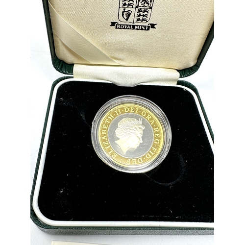 503 - 1999 Royal Mint Rugby World Cup Silver Proof Two Pounds £2 coin COA Boxed