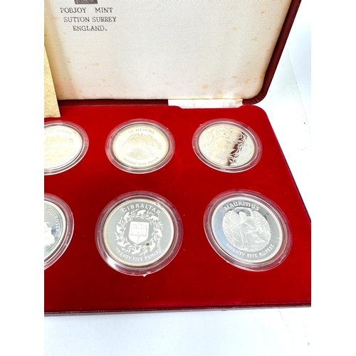 506 - Boxed set of 8 silver proof coins to commemorate  the silver jubilee of her majesty queen elizabeth ... 